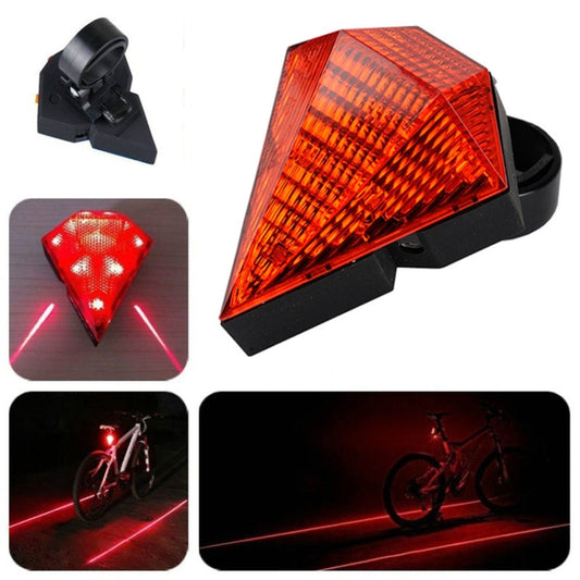 Bicycle Diamond Laser Tail Light Warning Light USB Rechargeable Tail Light, Diamond Laser Tail Light