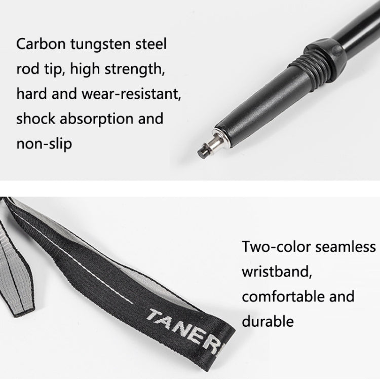 TANERDD TR-D0001 Trekking Poles Aluminum Alloy Folding Outdoor Handrails Trekking Walking Sticks, TR-D0001 Short (Red), TR-D0001 Short (Blue), TR-D0001 Short (Sky Blue), TR-D0001 Short (Purple), TR-D0001 Short (Black), TR-D0001 Short (Green)           ...