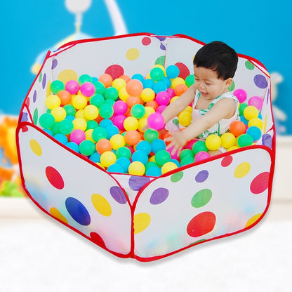 Tente de jeu pliable 3 pièces avec balles colorées, piscine à balles pour enfants, Tente de jeu pliable