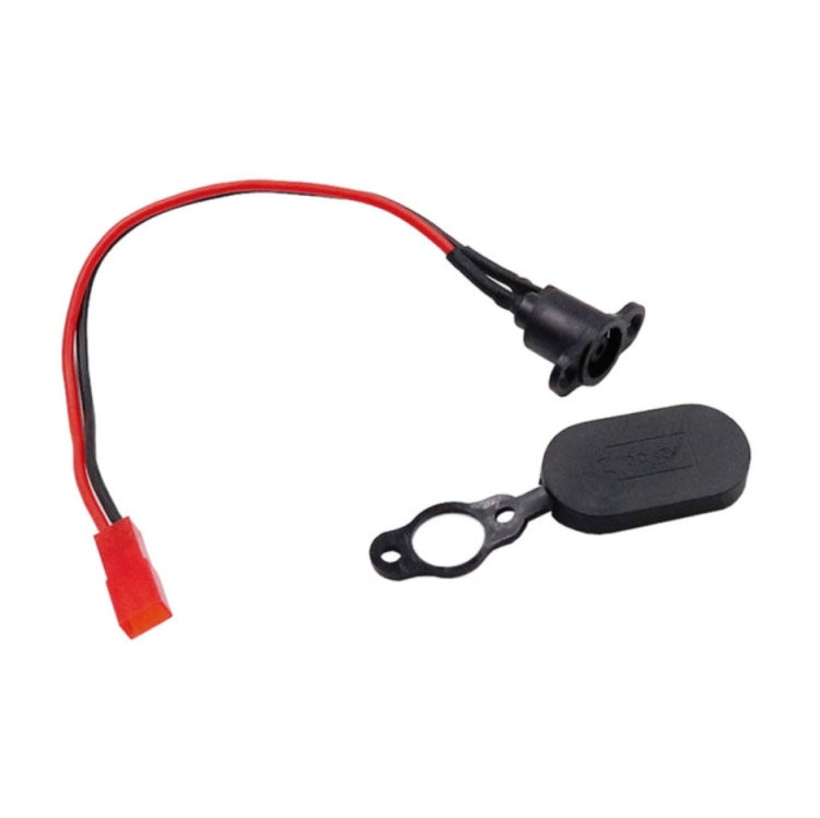 Pour Xiaomi Mijia M365 Scooter électrique Accessoires Batterie Câble Feu Arrière Tête de Charge Étanche, avec Cache Étanche Noir, avec Cache Étanche Rouge