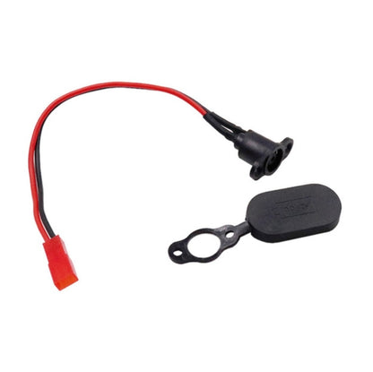 Pour Xiaomi Mijia M365 Scooter électrique Accessoires Batterie Câble Feu Arrière Tête de Charge Étanche, avec Cache Étanche Noir, avec Cache Étanche Rouge