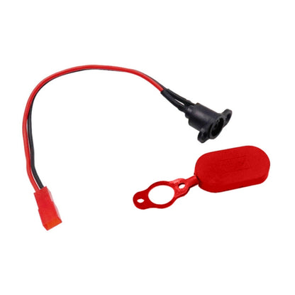 Pour Xiaomi Mijia M365 Scooter électrique Accessoires Batterie Câble Feu Arrière Tête de Charge Étanche, avec Cache Étanche Noir, avec Cache Étanche Rouge