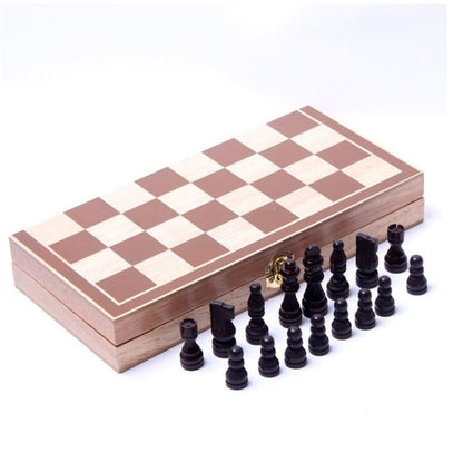 Jeu d'échecs pliant en bois, Jeu d'échecs en bois