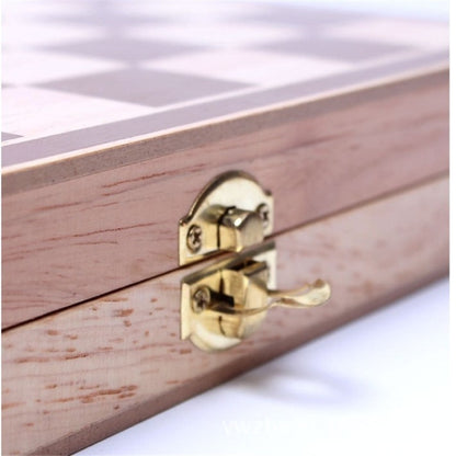Jeu d'échecs pliant en bois, Jeu d'échecs en bois