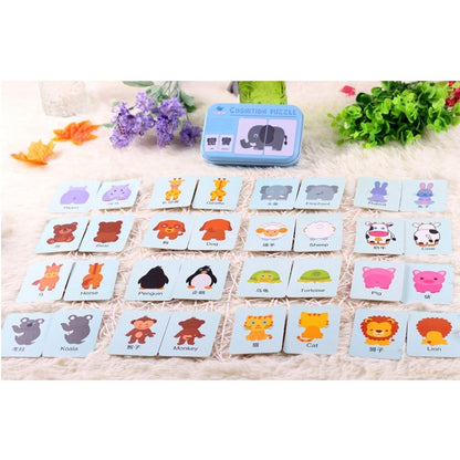 Graph Match Game Early Educational Montessori Toys Puzzle Card Cartoon Vehicle Animal Fruit Pair Matching Game, TBD048401201A, TBD048401201B, TBD048401201C, TBD048401201D, TBD048401201E, TBD048401201F, TBD048401201G, TBD048401201H