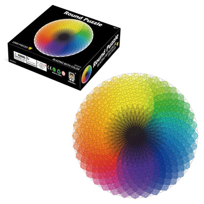 Puzzle 3D Rond Avion Dessin Animé Jouet de Casse-tête 1000 Pièces