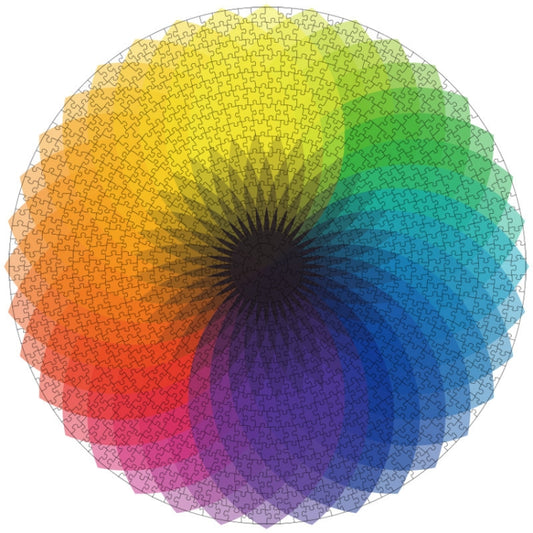 Puzzle 3D Rond Avion Dessin Animé Jouet de Casse-tête 1000 Pièces