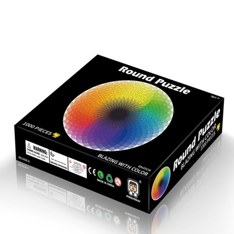 Puzzle 3D Rond Avion Dessin Animé Jouet de Casse-tête 1000 Pièces