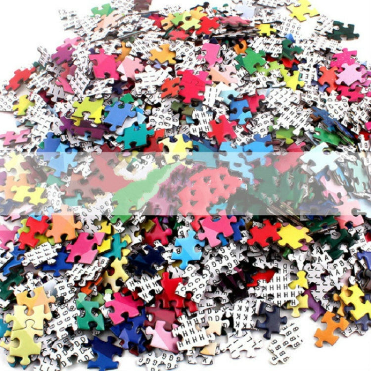 Puzzle 3D Rond Avion Dessin Animé Jouet de Casse-tête 1000 Pièces