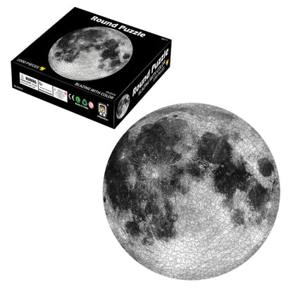 Puzzle 3D Rond Avion Dessin Animé Jouet de Casse-tête 1000 Pièces