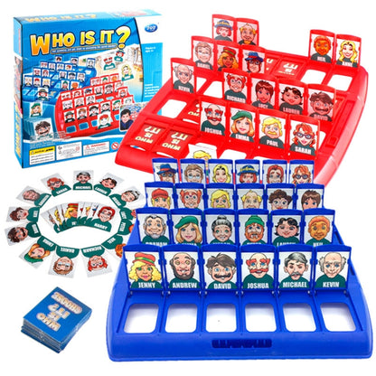 Children Logical Reasoning Game Guess Board Kid Puzzle Game Party Toy, Red Blue