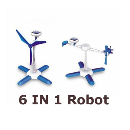 3PCS DIY Solar Puzzle Toys 6 in 1 Educational Solar Power Kits Novelty Solar Robots for Kids, 6 in 1 Educational Solar Power Kits