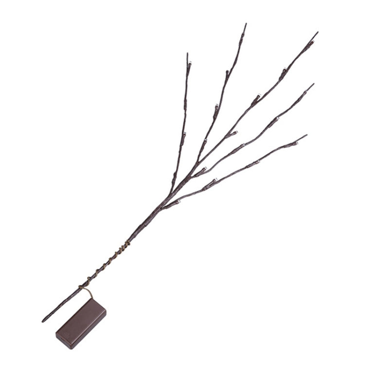 LED Willow Branch Lamp Floral Lights Holiday Home Christmas Party Garden Decoration Battery Operated Christmas Birthday Gifts, Multicolor, WHITE, Warm White, Leaves