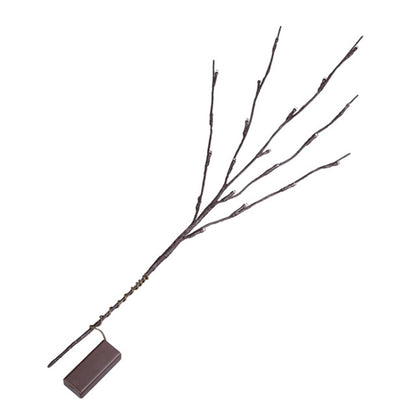 LED Willow Branch Lamp Floral Lights Holiday Home Christmas Party Garden Decoration Battery Operated Christmas Birthday Gifts, Multicolor, WHITE, Warm White, Leaves