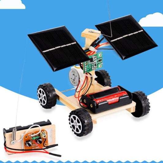 DIY Mini-Holzauto, ferngesteuertes Fahrzeugmodell für Kinder, DIY Mini-Holzauto