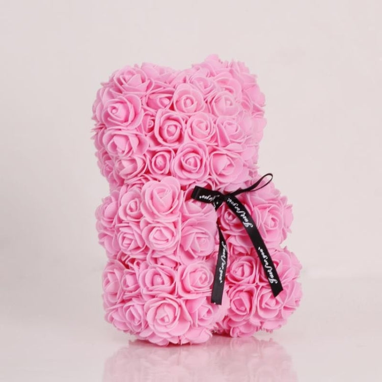 25cm Bear Shape Artificial Foam Roses Flower Ornament