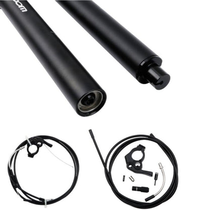 Tige de selle relevable hydraulique commandée par câble ZOOM pour VTT, acheminement interne 30,9 mm 400 mm, acheminement interne 31,6 mm 400 mm