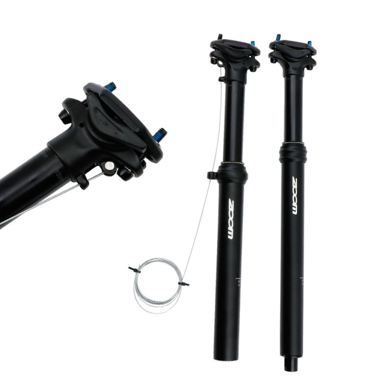 Tige de selle relevable hydraulique commandée par câble ZOOM pour VTT, acheminement interne 30,9 mm 400 mm, acheminement interne 31,6 mm 400 mm