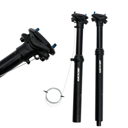 Tige de selle relevable hydraulique commandée par câble ZOOM pour VTT, acheminement interne 30,9 mm 400 mm, acheminement interne 31,6 mm 400 mm