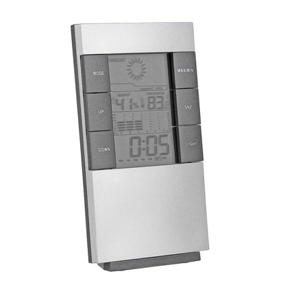 Household Digital LCD Display Hygrometer Thermometer Temperature Humidity Meter Clock Alarm