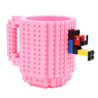 Building Blocks Design Creative Milk Mug Coffee Cup Build-on Brick Drinking Water Holder