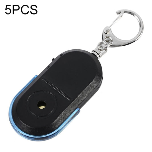 Localizador de llaves portátil antipérdida con alarma, 5 unidades, inalámbrico, con silbato, sonido y luz LED
