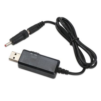 USB Boost Cable 5V Step Up to 9V 12V Adjustable Voltage Converter 1A Step-up Volt Transformer DC Power Regulator with Switch, 5V Step Up to 9V 12V