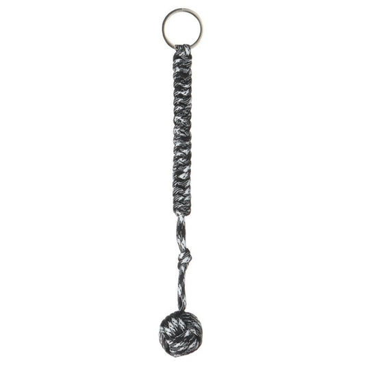 Outdoor-Sicherheitsschutz Schwarzer Affenfaust Stahlkugellager Selbstverteidigung Lanyard Überlebens-Schlüsselanhänger