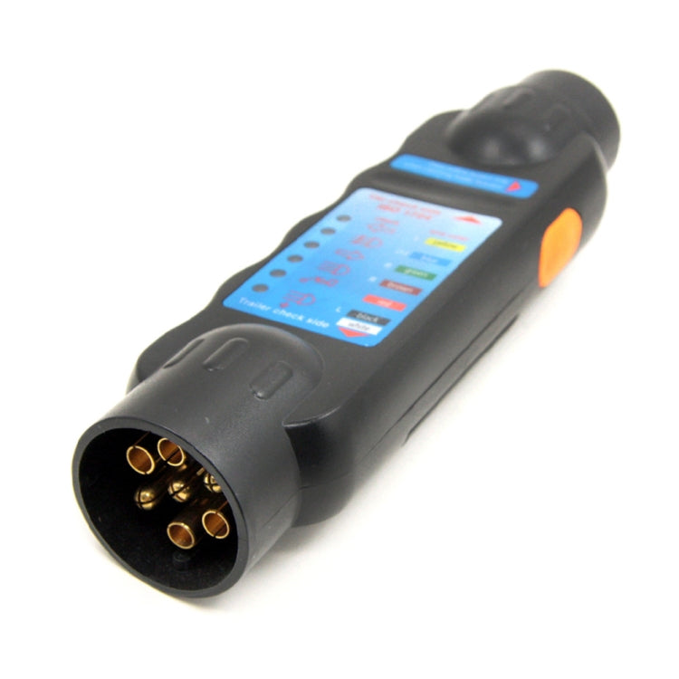 JHT4003 Europäischer 12V 7-poliger Pkw Lkw Anhängerstecker Steckdosen Tester Verdrahtungsschaltkreis Licht Prüfwerkzeug, JHT4003 7-polig