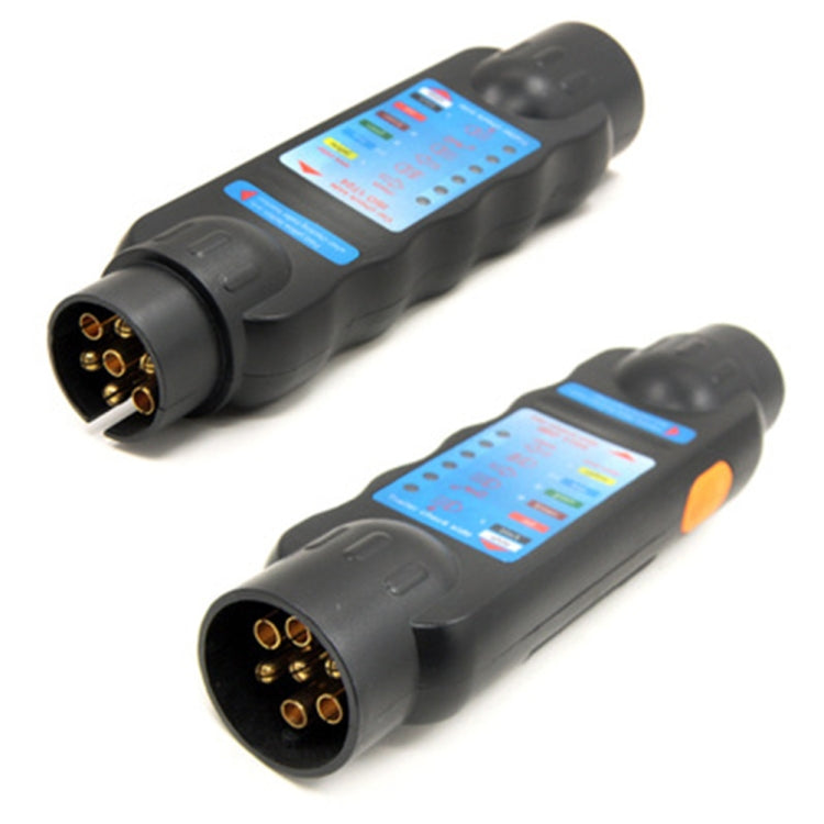 JHT4003 Europäischer 12V 7-poliger Pkw Lkw Anhängerstecker Steckdosen Tester Verdrahtungsschaltkreis Licht Prüfwerkzeug, JHT4003 7-polig