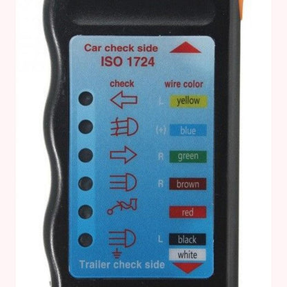 JHT4003 Europäischer 12V 7-poliger Pkw Lkw Anhängerstecker Steckdosen Tester Verdrahtungsschaltkreis Licht Prüfwerkzeug, JHT4003 7-polig