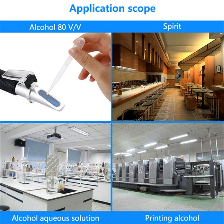 Hand-held Refractometer  Alcohol Detector Alcohol Level Meter, Refractometer