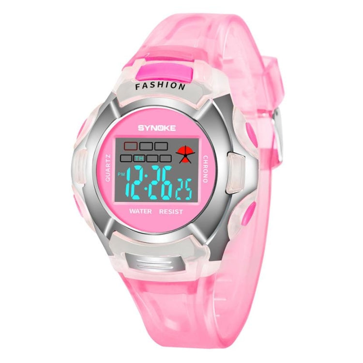 SYNOKE 99329 Montre de sport électronique étanche lumineuse pour enfants, Noir, Bleu, Vert, Rose, Violet, Rouge