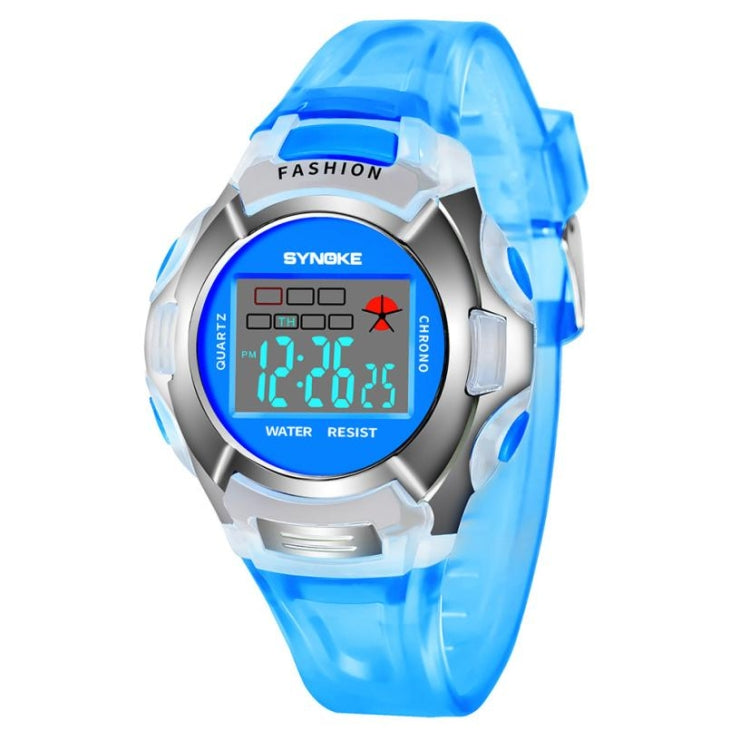 SYNOKE 99329 Montre de sport électronique étanche lumineuse pour enfants, Noir, Bleu, Vert, Rose, Violet, Rouge