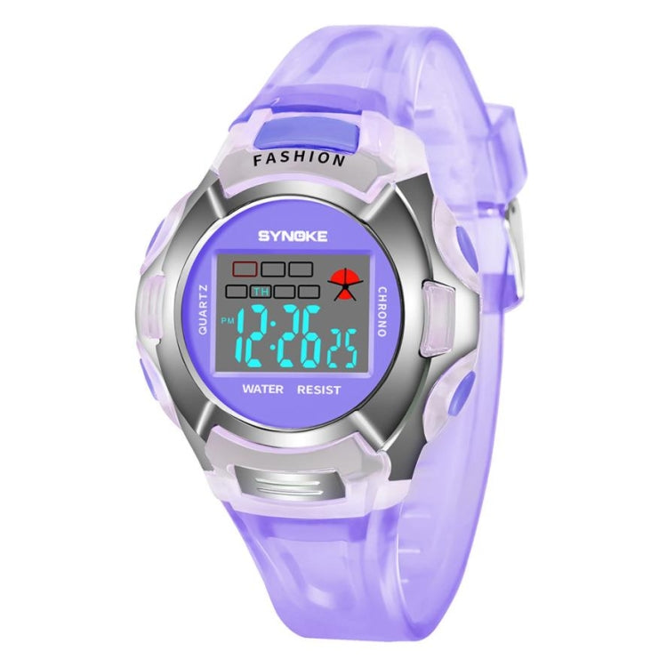 SYNOKE 99329 Montre de sport électronique étanche lumineuse pour enfants, Noir, Bleu, Vert, Rose, Violet, Rouge