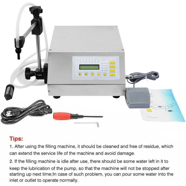 Mini Portable Electric Digital Control Pump Liquid Filling Machine LCD Display Milk Bottles Filler