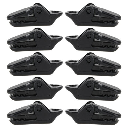 10pcs Tents Accessories Awning Wind Rope Clamp Plastic Clip Outdoor Camping Tent Alligator Cip Hook, Plastic Clip