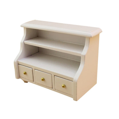 Mini meuble de maison de poupée, petite armoire de salle de bain blanche, modèle d'armoire à serviettes, mini meuble de salle de bain