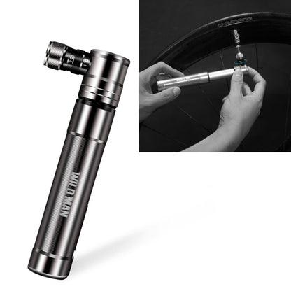 WILD MAN Mountain Road Bike Portable Bicycle Pump Us And French Mouth Universal Pump Mini Basketball Football Pump, GK8 (Red), GK8 (Silver)
