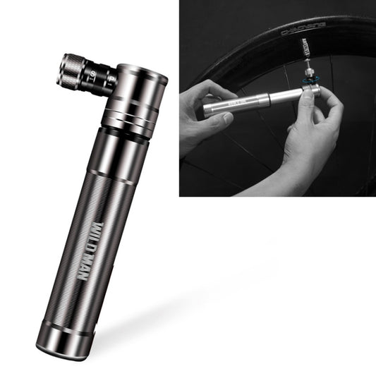 WILD MAN Mountain Road Bike Portable Bicycle Pump Us And French Mouth Universal Pump Mini Basketball Football Pump, GK8 (Silver), GK8 (Red)