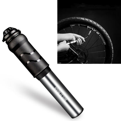 WILD MAN High Pressure Mountain Road Bike Portable Bicycle Pump Us And French Mouth Universal Mini Basketball Pump, GK1 (Bright Black), GK1 (Bright Silver)