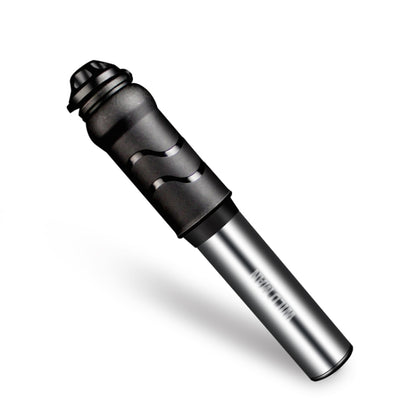 WILD MAN High Pressure Mountain Road Bike Portable Bicycle Pump Us And French Mouth Universal Mini Basketball Pump, GK1 (Bright Black), GK1 (Bright Silver)