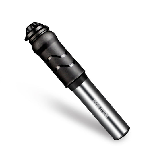 WILD MAN Pompe à vélo portable haute pression pour VTT et vélo de route, embout universel pour pneus de vélo et ballons de basket, GK1 (argent vif)