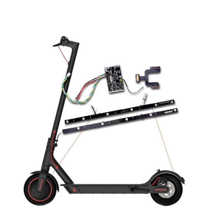 3 en 1 Pour Xiaomi Mijia M365 Carte mère de contrôle de batterie de trottinette + Carte souple + Ensemble de bandes latérales, Carte de contrôle de batterie