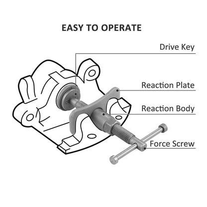 21 In 1 Positive And Negative Teeth Brake Group Disc Brake Pads Car Brake Adjuster Brake Cylinder Adjustment Tool, 21 In 1