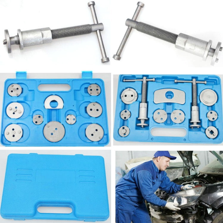 21 In 1 Positive And Negative Teeth Brake Group Disc Brake Pads Car Brake Adjuster Brake Cylinder Adjustment Tool, 21 In 1