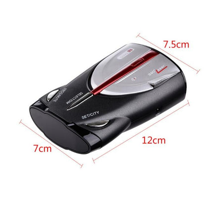 12V Laser Anti Radar Car Detector 360 Degree Led Display Police Speedometer Voice Alert/Alarm, 360 Degree