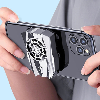 Refroidisseur de ventilateur physique pour téléphone portable, radiateur rapide pour téléphone portable à ventouse, noir, argent