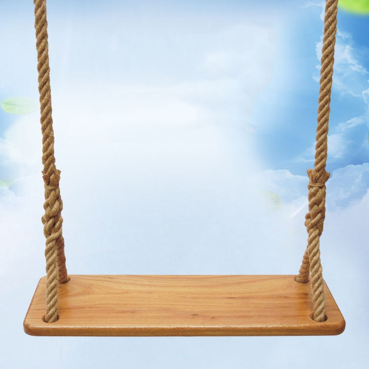 Balançoir extérieur Balcon intérieur Enfants Adultes Balançoire en bois massif, corde de chanvre, corde d'escalade