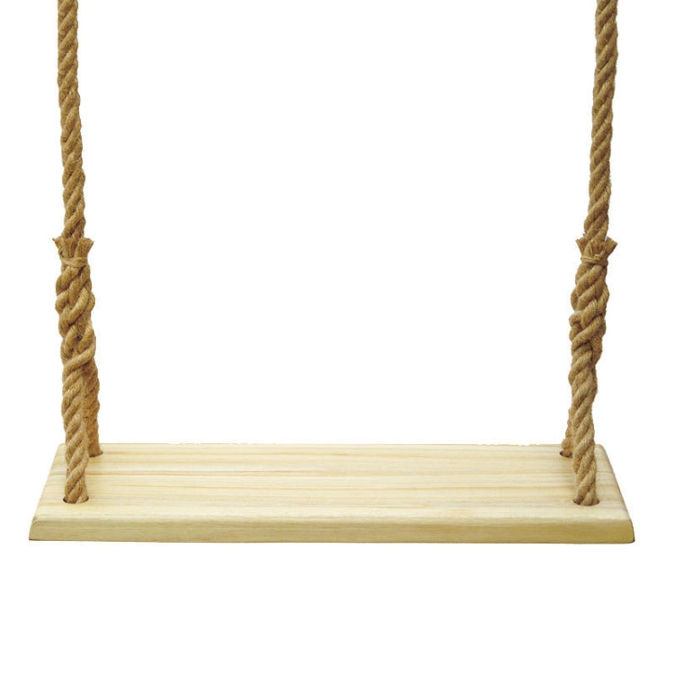 Balançoir extérieur Balcon intérieur Enfants Adultes Balançoire en bois massif, corde de chanvre, corde d'escalade